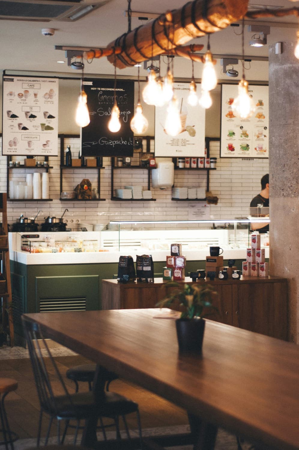 Mahalle POS kullanan bir kafe