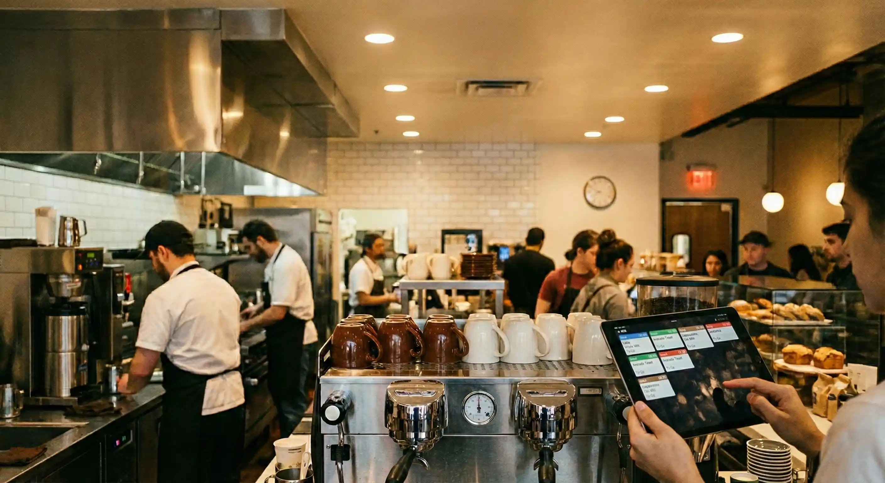 A café using Mahalle POS